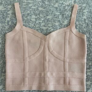 Bebe Light Pink Textured Top